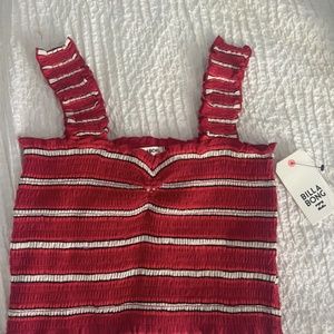 Billabong smocked crop top